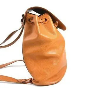 CHANEL | Bags | Auth Chanel Cc Logo Backpack Brown Leather  display picture 1